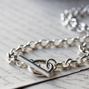 Heart T-Bar Necklace