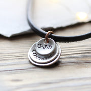 Mens Flippy Disk Necklace