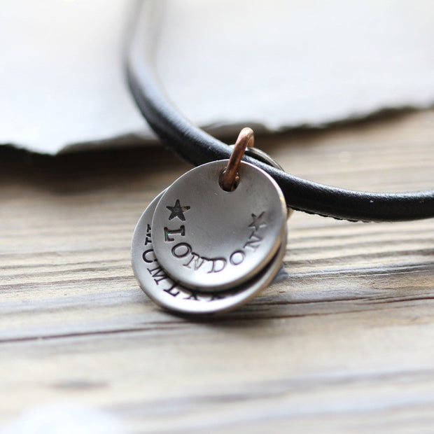Mens Flippy Disk Necklace