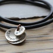Mens Flippy Disk Necklace