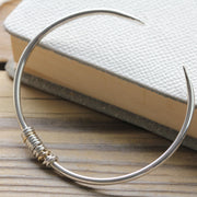 Silver Milestone Cuff Bangle