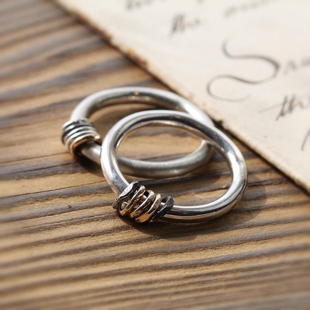 Gold and Silver Milestone Ring