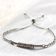 Silver Milestone Friendship Bracelet