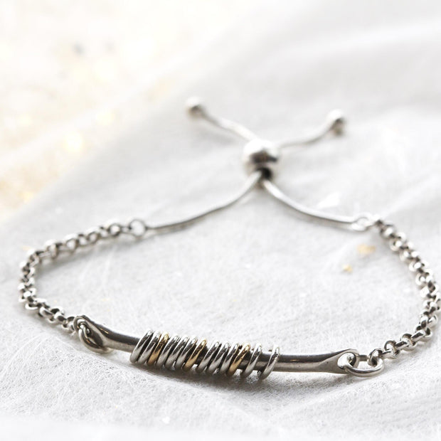 Silver Milestone Friendship Bracelet