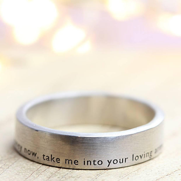 The AURA Personalised Silver Ring