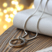 Personalised HALO Ring Necklace