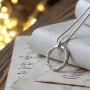 Personalised HALO Ring Necklace
