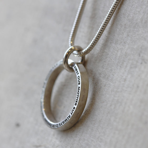 Personalised HALO Ring Necklace
