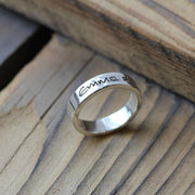 Own Handwriting Personalised Ring