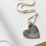 Heart Fingerprint Pendant - Solo
