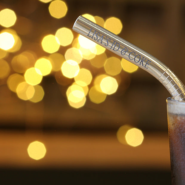 Personalised Straw Gift Set Eco Reusable Steel