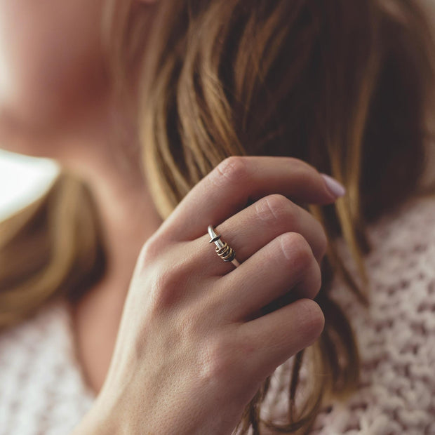 Gold and Silver Milestone Ring