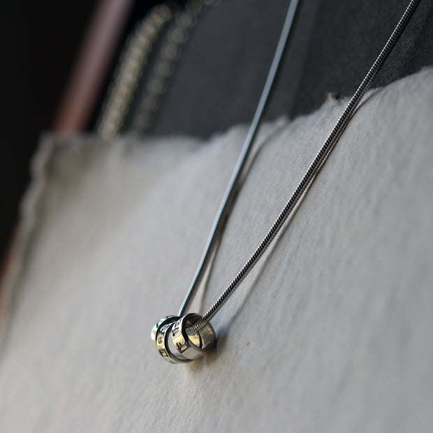 Personalised Silver Memo Necklace
