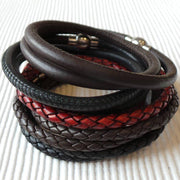 Individual Leather Story Bracelets