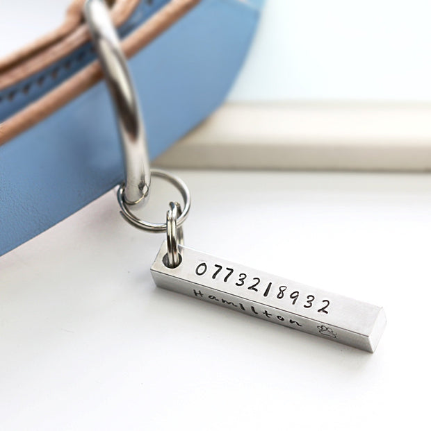 Square Peg Pet Name Tag