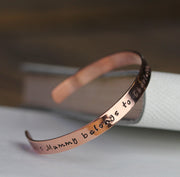 Personalised Copper Cuff Bracelet