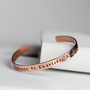 Personalised Copper Cuff Bracelet