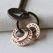 You Belong To Me Copper Personalised Keyring