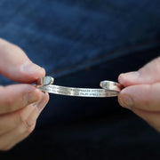 Silver Medical Alert Caduceus Cuff Bracelet