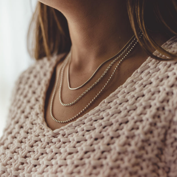 Black Gold and Silver Fearne Necklace