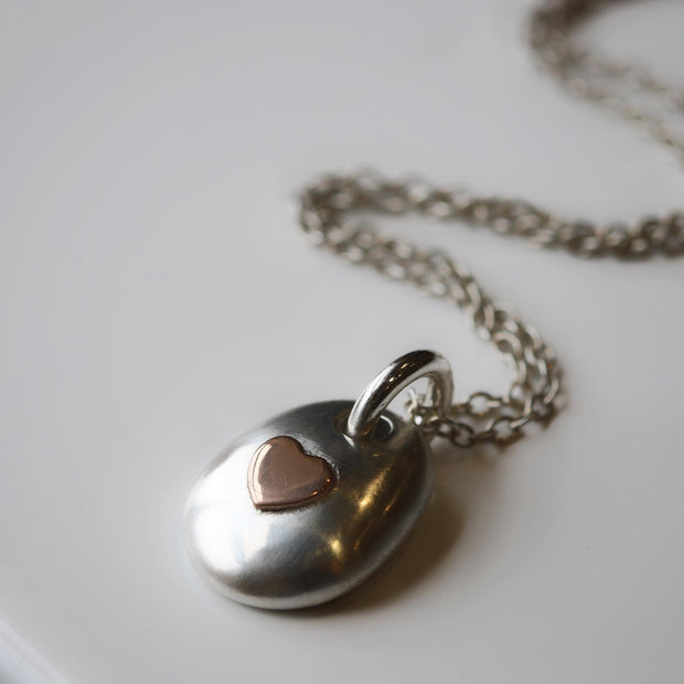 925 Sterling Silver Pebble Necklace