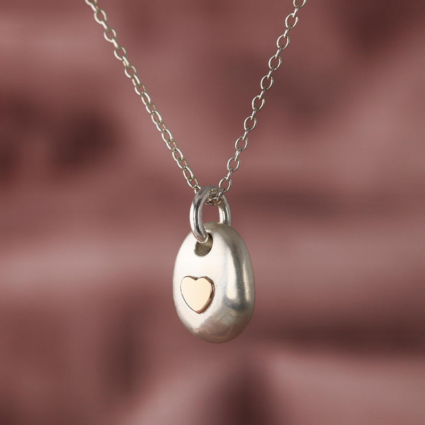 925 Sterling Silver Pebble Necklace