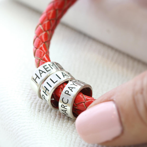 Slim 5mm Personalised Silver Medical Alert Bead
