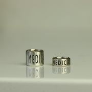 Silver Caduceus Medical Alert Bead