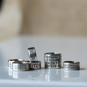 Soft Black Leather and Silver Medical Alert Bracelet