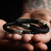 Personalised Copper and Silver Men's Bracelet