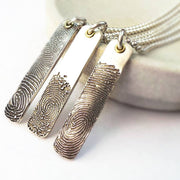 Fingerprint Ingot Pendant - Solo