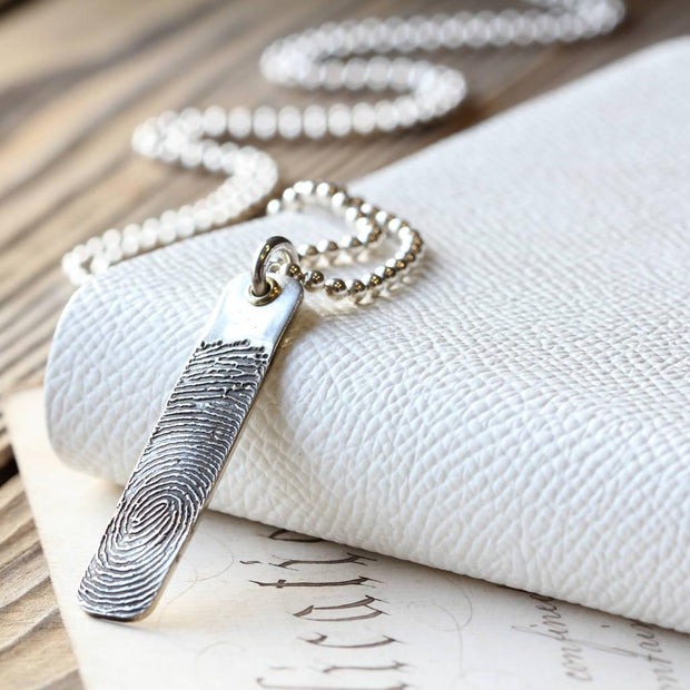 Fingerprint Ingot Pendant - Solo