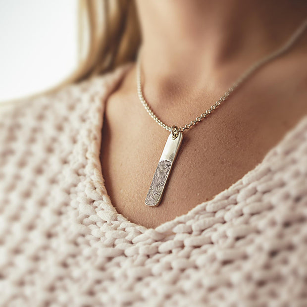 Fingerprint Ingot Pendant - Solo