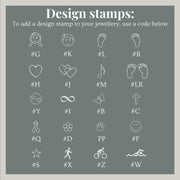 Individual Hand-stamped Silver Story Beads