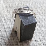 Personalised Silver Christening Cuff Bracelet