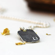 Fingerprint Dog Tag Necklace