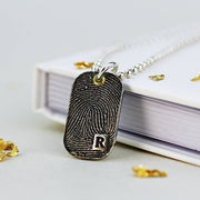 Fingerprint Dog Tag Necklace