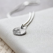 Round Fingerprint Charm Necklace