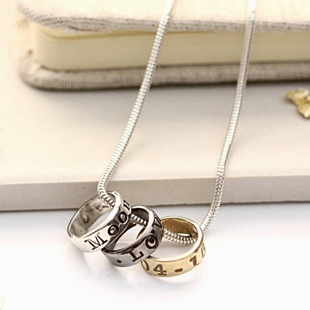 Black Gold and Silver Fearne Necklace