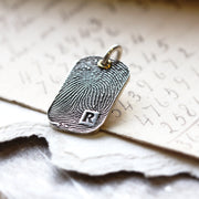 Fingerprint Dog Tag Pendant - Solo