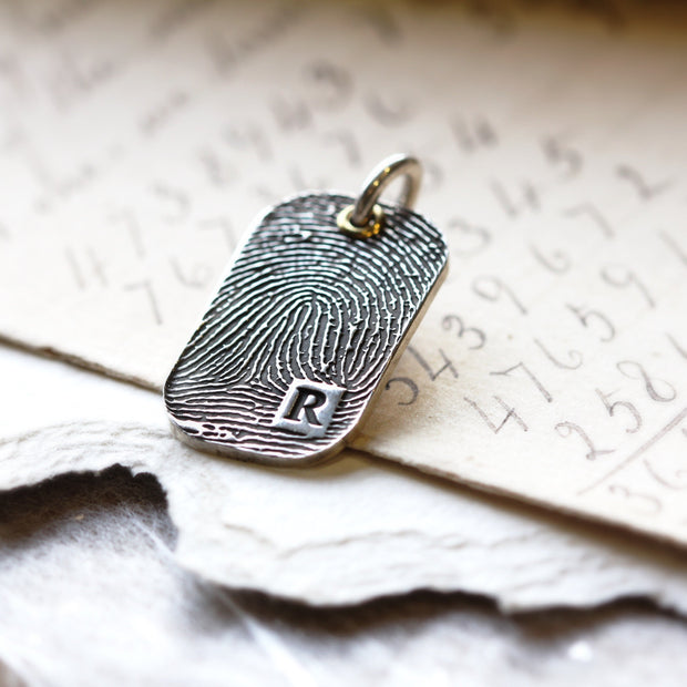 Fingerprint Dog Tag Pendant - Solo
