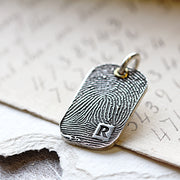 Fingerprint Dog Tag Pendant - Solo