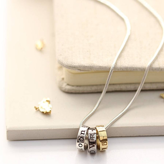 Black Gold and Silver Fearne Necklace