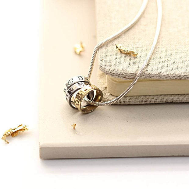 Black Gold and Silver Fearne Necklace