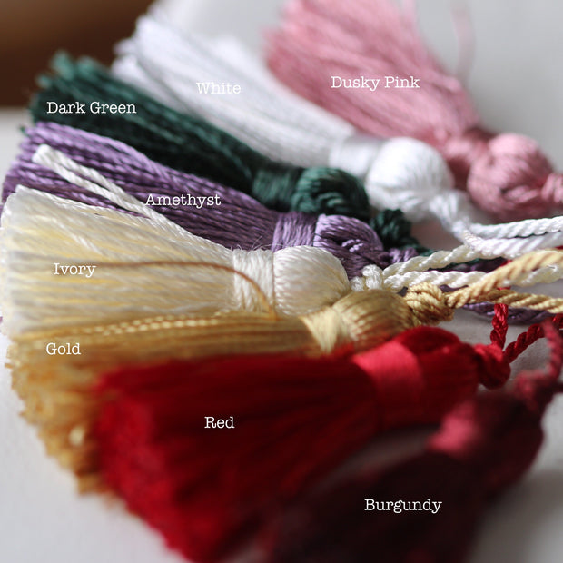 Personalised Silver Bookmark with Tassel