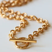 Solo Gold Vermeil T-Bar Necklace