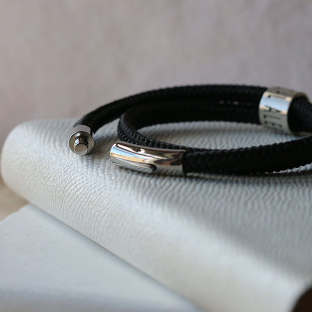Coral Soft Leather and Silver Women's Medical Alert Bracelet
