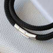 Desert Sand Paracord and Silver Medical Alert Bracelet