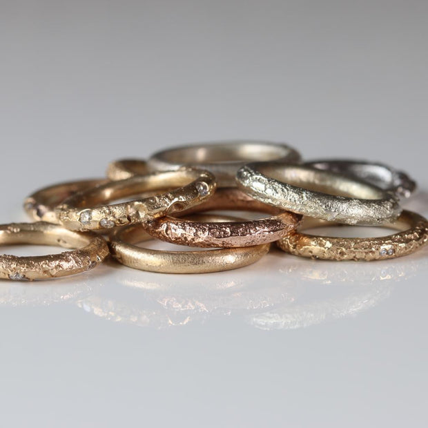 Sand Cast Sterling Silver Ring