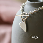 Heart T-Bar Necklace